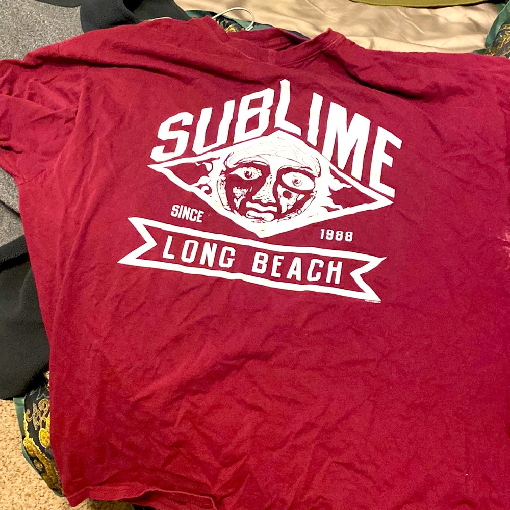 Sublime long beach burgundy xxl